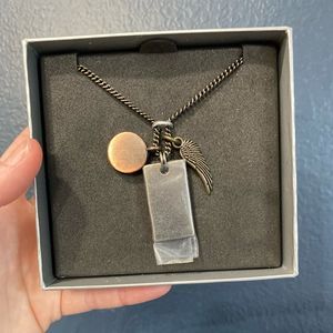 Brand new IN BOX things remembered wing pendant necklace. With video